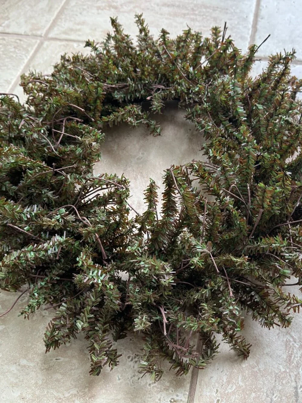 FAUX PINE WREATH CHRISTMAS PRIMITIVES 18
